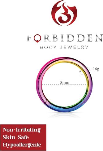 14G-16G Surgical Steel Seamless Segment Body Piercing Hoop (Sold Individually) in Saudi Arabia
