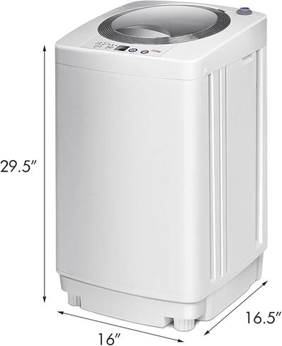Casart Washing Machine Portable Compact Full-Automatic W/Drain Pump 8 Lbs Cloth Washer and Spinner in Saudi Arabia