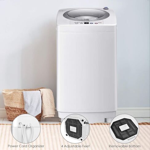 Casart Washing Machine Portable Compact Full-Automatic W/Drain Pump 8 Lbs Cloth Washer and Spinner in Saudi Arabia