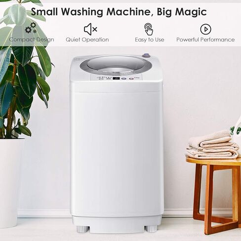 Casart Washing Machine Portable Compact Full-Automatic W/Drain Pump 8 Lbs Cloth Washer and Spinner in Saudi Arabia