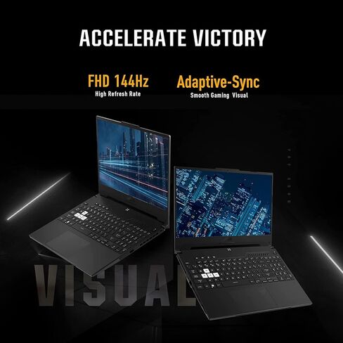 كمبيوتر محمول للألعاب Asus 2022 TUF Dash F15، شاشة 15.6 بوصة FHD 144 هرتز IPS، الجيل الثاني عشر Intel Core i7-12650H، GeForce RTX 3060، 32 جيجا DDR5، 1 تيرابايت SSD، HDMI، RJ45، WiFi 6، ويندوز 11، أسود، (FX517ZM) in Kuwait