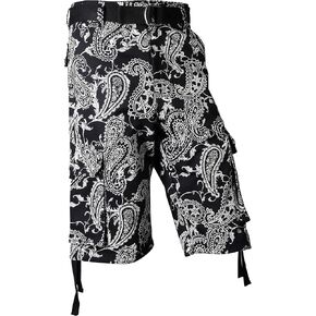 Hat and Beyond Mens Paisley Cargo Shorts Heavyweight Big and Tall Multi Pocket Outdoor Twill Shorts Belt in Saudi Arabia