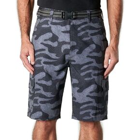 Iron Clothing Mens Stretch Twill Multi Pocket Cargo Short in Camo, 34 in Saudi Arabia