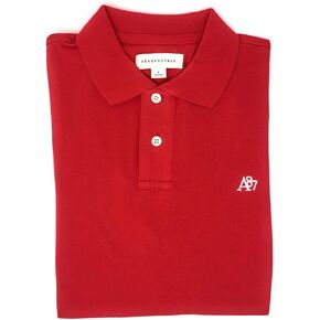AEROPOSTALE Men's Solid Uniform Logo Rugby Polo Shirt in Saudi Arabia