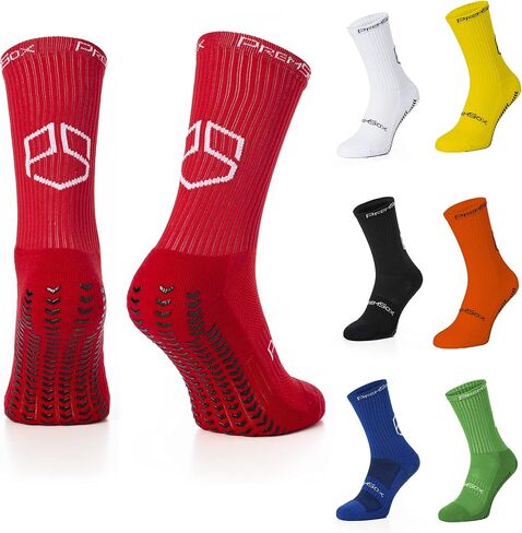 PremSox mens Crew Grip Socks in Saudi Arabia