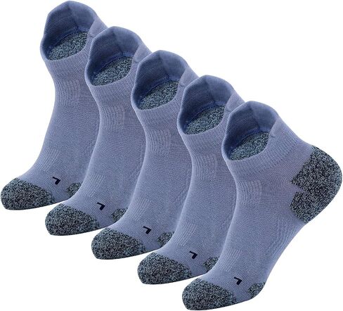 Kodal Copper Infused Cushion Socks Athletic Low Cut No Smell Moisture Odor Control Ankle Tab Support - 5 Pairs in Saudi Arabia