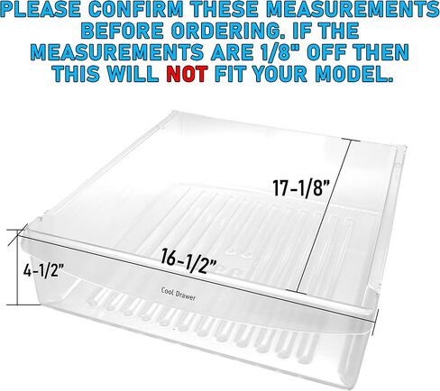 UPGRADED Lifetime Appliance 240342830 Meat Pan Crisper Bin Compatible with Frigidaire Refrigerator in Saudi Arabia
