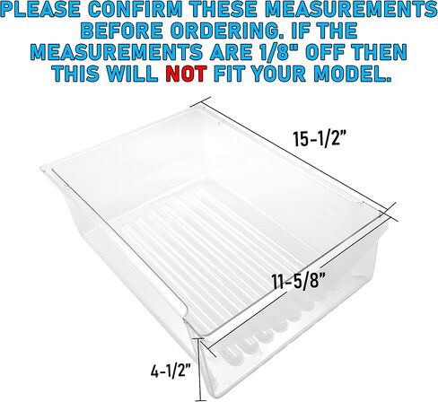 UPGRADED Lifetime Appliance 240530811 Meat Pan Crisper Bin Compatible with Frigidaire Refrigerator in Saudi Arabia