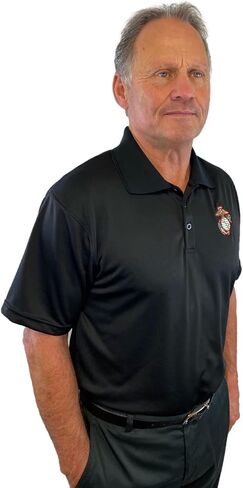 AE Sport US Marine Corps Polo Shirt USA Made in Saudi Arabia