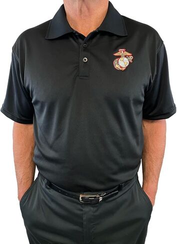 AE Sport US Marine Corps Polo Shirt USA Made in Saudi Arabia
