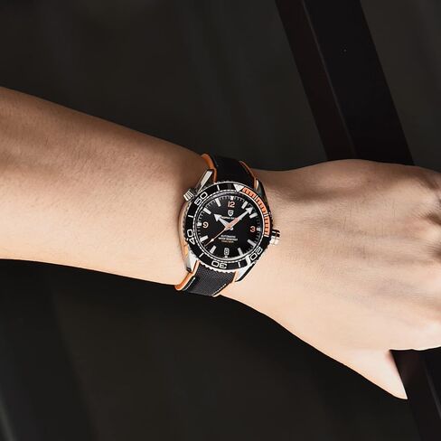 Men's Wrist Watch Pagani Design Automatic Mechanical Stainless Steel Sports Diving Watch NH35 Movement, Sapphire Glass,Nylon Rubber Strap, Brand Elegant Watch for Men in Saudi Arabia
