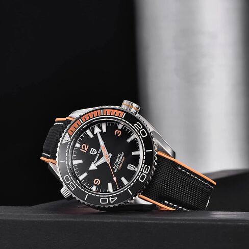 Men's Wrist Watch Pagani Design Automatic Mechanical Stainless Steel Sports Diving Watch NH35 Movement, Sapphire Glass,Nylon Rubber Strap, Brand Elegant Watch for Men in Saudi Arabia
