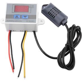 Jadpes Humidity Control Switch, XhW3005 Digital Hygrometer Switch Controller Humidity Sensor 0~99% Rh 12V/24V/220V Fan Control With Humidity Sensor(220V) in Kuwait