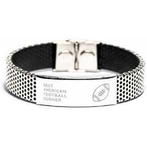 Best American Football Gunner, Adjustable, Stainless Steel Bracelet Engraved for American Football Fan, Sport Team Player, Christmas for him/her, New Year, Birthday, Father's Day in Saudi Arabia