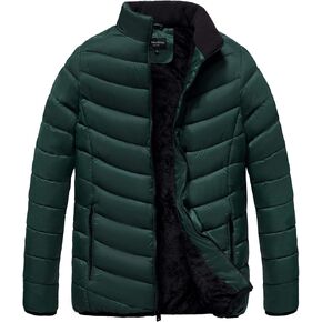 The Whole Shebang Quilted Men's Winter Bubble Puffer Jacket with Faux Fur Lining Clearance in Saudi Arabia