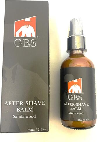 G.B.S Aftershave Balm (Sandalwood) 2OZ - A Classic Barbershop Post Shave Balm for Modern Men - Rejuvenates Dry Skin Replenishes Nutrients into Face Helps Razor Irritation and Ingrown Hairs " in Saudi Arabia