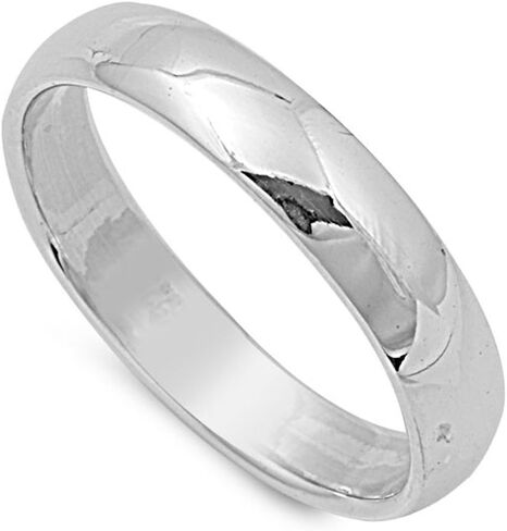 CHOOSE YOUR WIDTH Sterling Silver Wedding Band Comfort Fit Ring 2mm-10mm Sizes 2-15 in Saudi Arabia