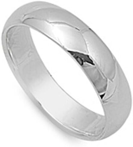 CHOOSE YOUR WIDTH Sterling Silver Wedding Band Comfort Fit Ring 2mm-10mm Sizes 2-15 in Saudi Arabia