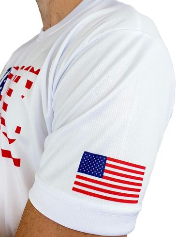 AE Sport USMC Established 1775 Patriotic Shirt USA Made in Saudi Arabia