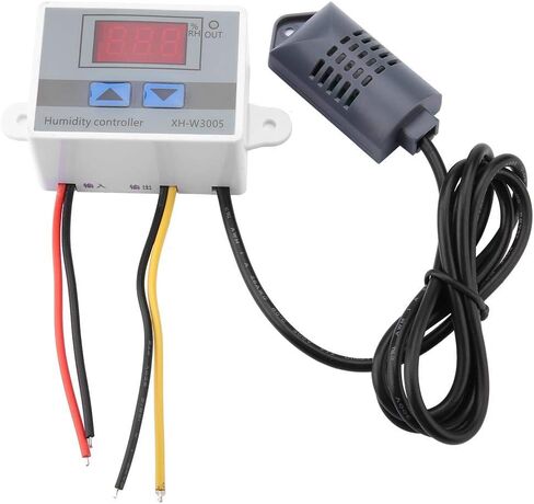 Jadpes Humidity Control Switch, XhW3005 Digital Hygrometer Switch Controller Humidity Sensor 0~99% Rh 12V/24V/220V Fan Control With Humidity Sensor(220V) in Saudi Arabia