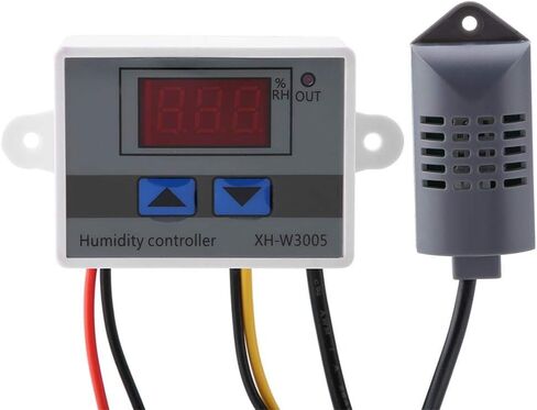 Jadpes Humidity Control Switch, XhW3005 Digital Hygrometer Switch Controller Humidity Sensor 0~99% Rh 12V/24V/220V Fan Control With Humidity Sensor(220V) in Saudi Arabia