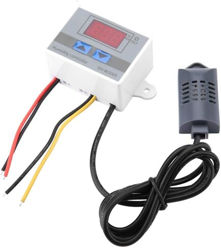 Jadpes Humidity Control Switch, XhW3005 Digital Hygrometer Switch Controller Humidity Sensor 0~99% Rh 12V/24V/220V Fan Control With Humidity Sensor(220V) in Saudi Arabia