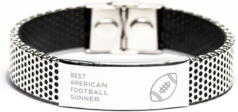 Best American Football Gunner, Adjustable, Stainless Steel Bracelet Engraved for American Football Fan, Sport Team Player, Christmas for him/her, New Year, Birthday, Father's Day in Saudi Arabia