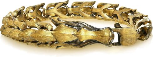 Chow Sang Sang Cultural Blessings Legends 999.9 24K Solid Gold Price-by-Weight Gold Dragon Bracelet for Men 91029B | 8.2", (21 CM) in Saudi Arabia