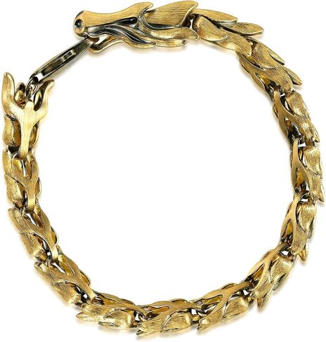 Chow Sang Sang Cultural Blessings Legends 999.9 24K Solid Gold Price-by-Weight Gold Dragon Bracelet for Men 91029B | 8.2", (21 CM) in Saudi Arabia