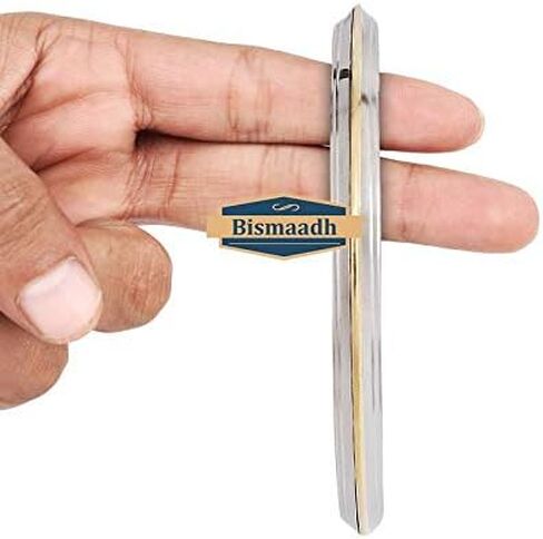 BISMAADH Sikh Punjabi Kada Brass Stainless Steel Bracelet for Men 7mm Thickness in Saudi Arabia