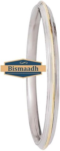 BISMAADH Sikh Punjabi Kada Brass Stainless Steel Bracelet for Men 7mm Thickness in Saudi Arabia