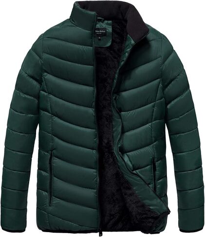 The Whole Shebang Quilted Men's Winter Bubble Puffer Jacket with Faux Fur Lining Clearance in Saudi Arabia