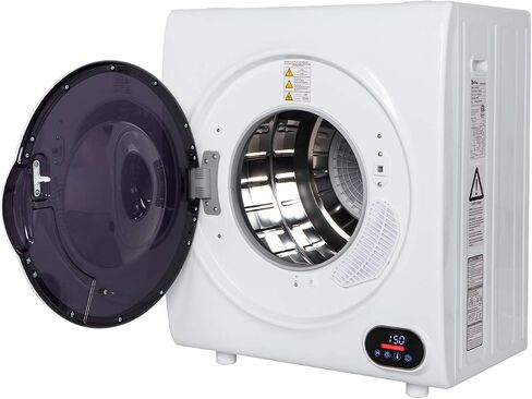 Winado Compact Laundry Dryer 9lbs Capacity, 2.6 cu.ft Portable Clothes Dryer, Front Load Dryer w/LED Control Screen, Stainless Steel Drum for Apartment Home Dorm 110V 1400W in Kuwait
