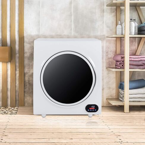 Winado Compact Laundry Dryer 9lbs Capacity, 2.6 cu.ft Portable Clothes Dryer, Front Load Dryer w/LED Control Screen, Stainless Steel Drum for Apartment Home Dorm 110V 1400W in Kuwait