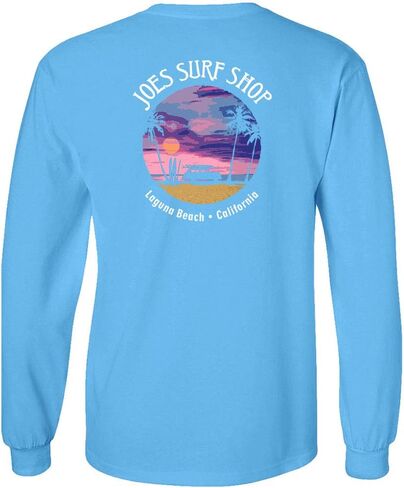 Joe's Surf Shop Wagon Silhouette Logo Long Sleeve Cotton T-Shirt in Kuwait