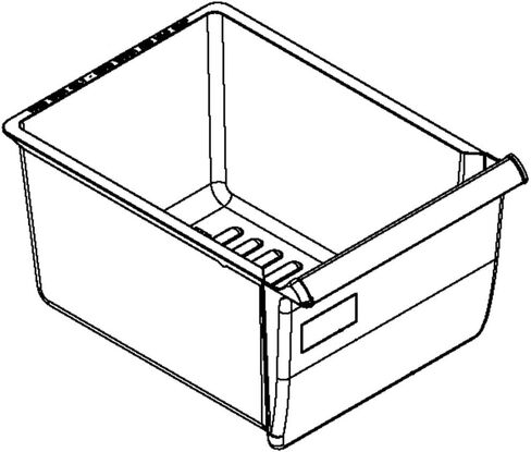 Whirlpool W2256704 Refrigerator Crisper Drawer Genuine Original Equipment Manufacturer (OEM) Part in Saudi Arabia