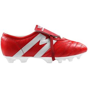 Manriquez Soccer Cleats MID SX Red White Genuine Leather Adult in Saudi Arabia