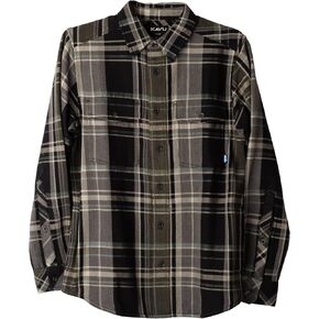 KAVU Carrick Bend Mens Shirt Casual Fit - Long Sleeve Button Up Plaid in Kuwait