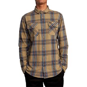 RVCA Men's Standard Fit Long Sleeve Button Up Flannel Shirt