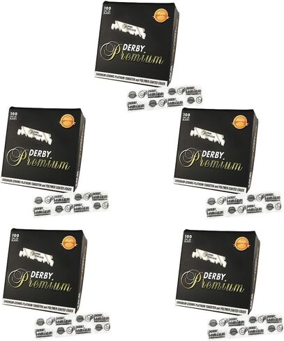 DERBY Barber Razor Premium Single Edge Blade 100 Count SR-05298 (5 Pack) in Saudi Arabia