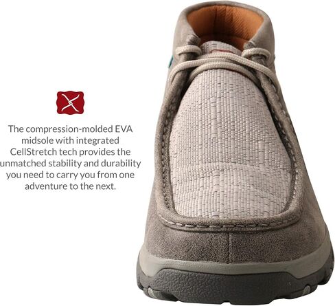 Twisted X Men's Lace-Up Chukka Driving Moc with CellStretch in Kuwait