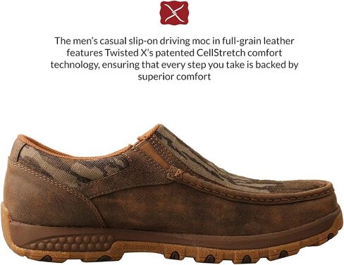 Twisted X Men's Lace-Up Chukka Driving Moc with CellStretch in Saudi Arabia