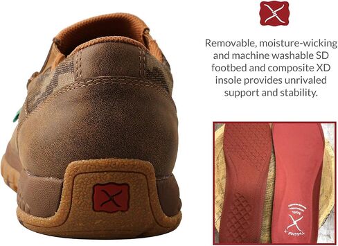 Twisted X Men's Lace-Up Chukka Driving Moc with CellStretch in Saudi Arabia