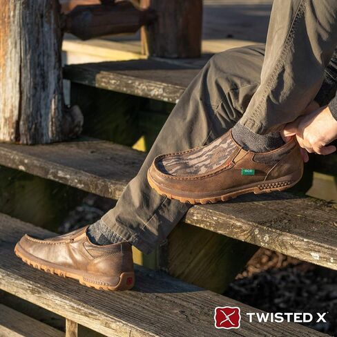 Twisted X Men's Lace-Up Chukka Driving Moc with CellStretch in Saudi Arabia