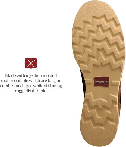 Twisted X Men's 4" Wedge Sole Boot, Woven Saddle/Oiled Saddle, 11(M) in Saudi Arabia
