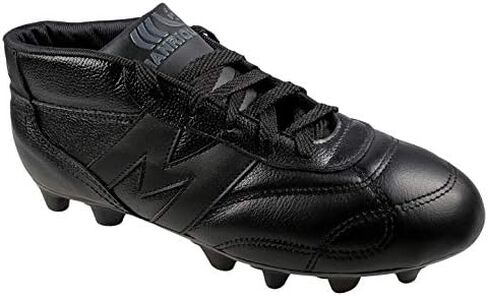 Manriquez Soccer Cleats Bota Vintage Total Black Genuine Leather Adult in Saudi Arabia