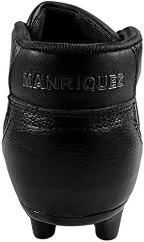 Manriquez Soccer Cleats Bota Vintage Total Black Genuine Leather Adult in Saudi Arabia