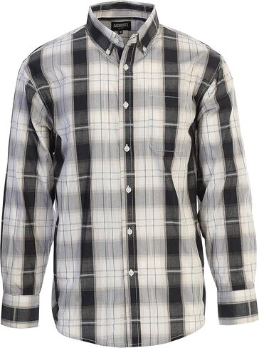 Gioberti Men's Long Sleeve Plaid Shirt in Saudi Arabia