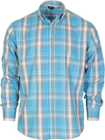 Gioberti Men's Long Sleeve Plaid Shirt in Saudi Arabia