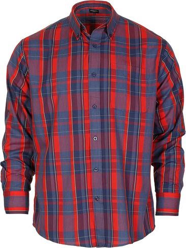 Gioberti Men's Long Sleeve Plaid Shirt in Saudi Arabia